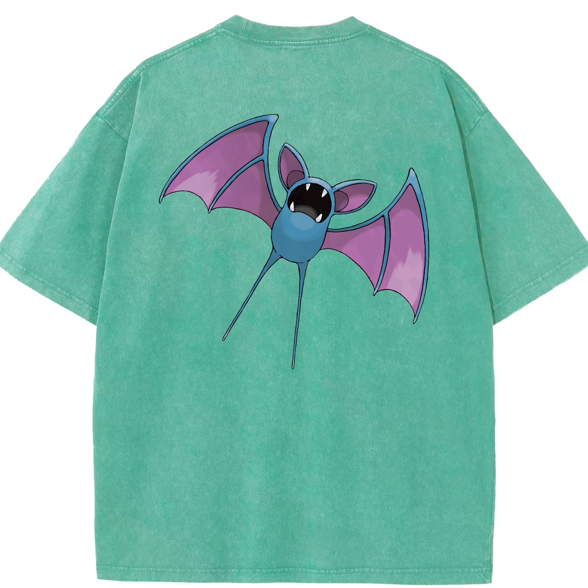 （画像用） ポケットモンスター Pokémon 綿100% ヴィンテージ風 半袖Tシャツ（背面プリント）